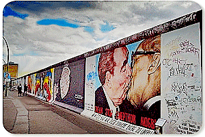 East Side Gallery an der Berliner Mauer