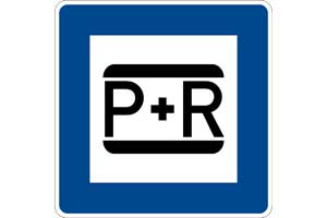 P + R Parken am Park and Ride Berlin