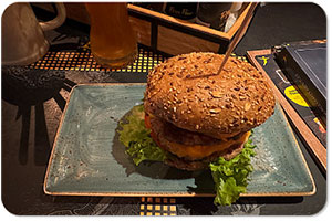 Hackfleisch gebraten Hamburger